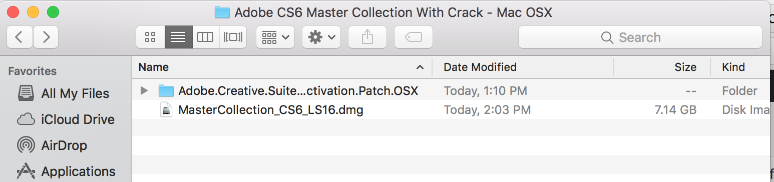 install cs6 master hacked for mac